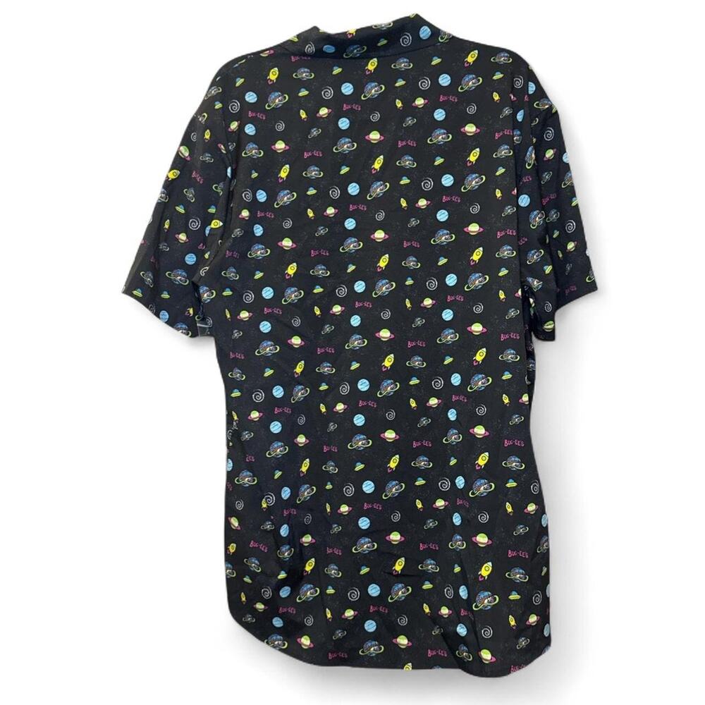 NWT LIMITED EDITION Buc-ee’s Men’s Bucee Space Hawaiian Button-Up Shirt — LARGE - Picture 6 of 6
